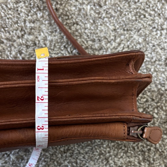 Fossil Tan/Brown Leather Crossbody Bag - Picture 12 of 13
